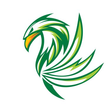 Griffin Logo vektör - yeşil sürümü