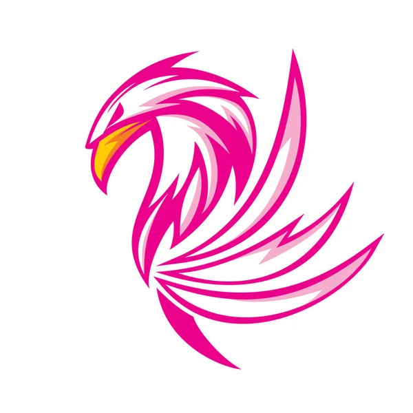 Griffin Logo Vector - roze versie — Stockvector