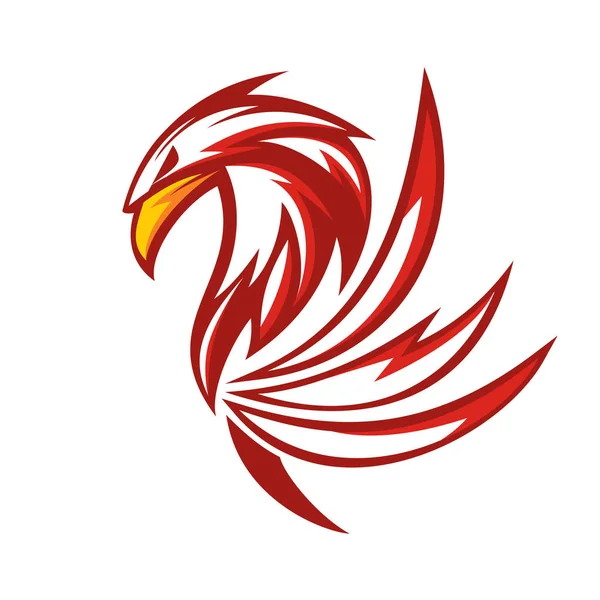 Griffin Logo Vector - Versión roja — Archivo Imágenes Vectoriales