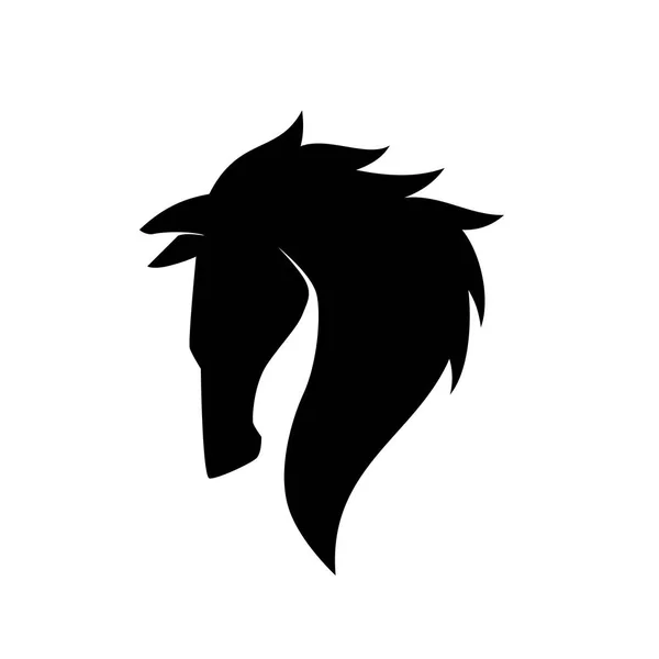 Cabeza de caballo Logo Vector — Vector de stock