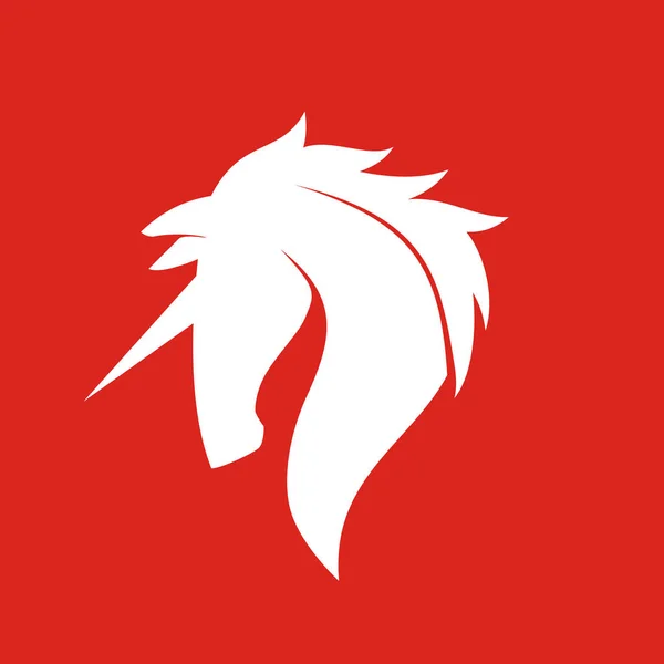 Unicorn Logo Vector Template — Stock Vector
