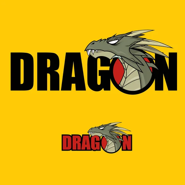 Dragon logo vektör — Stok Vektör