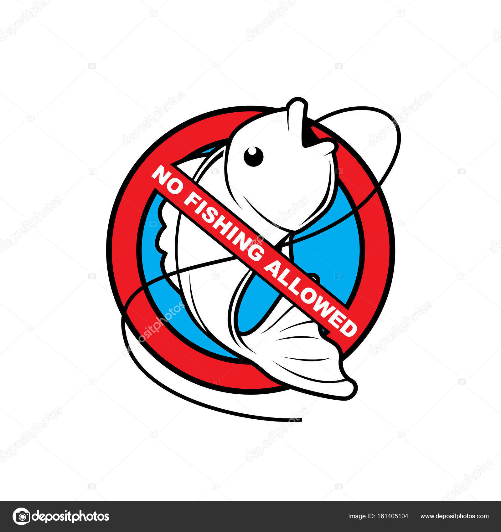 Download No Fishing Allowed - Vector Sign — Stock Vector © vable ...