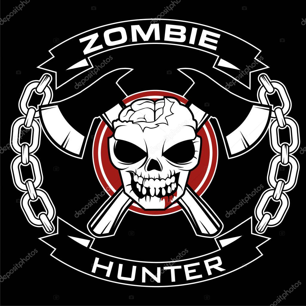 Scary Monster Logo Design - Vector