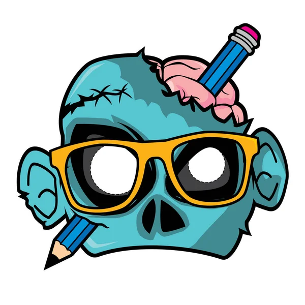 İnek zombi bir kalem ile 