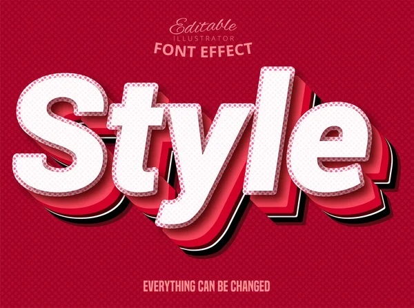 Texto Estilo Efecto Texto Editable — Vector de stock