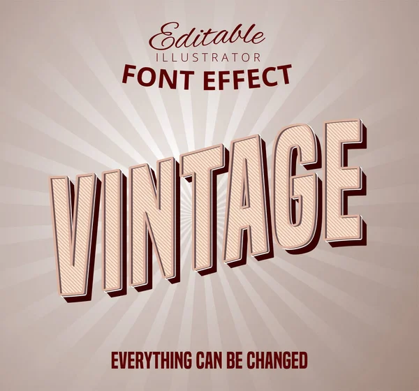 Effet Police Motif Vintage — Image vectorielle