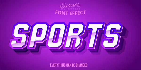 Спортивний Текст Ефект Шрифту Який Можна Змінити — стоковий вектор
