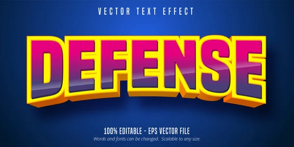 Savunma metni, 3d düzenlenebilir metin efekti