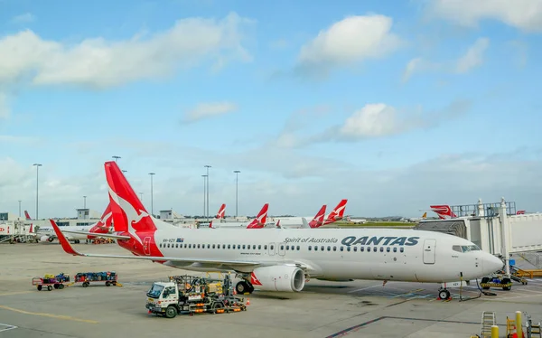 Boeing 737-838 aeronaves da frota Qantas — Fotografia de Stock
