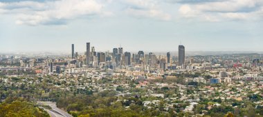 panorama of Brisbane city clipart