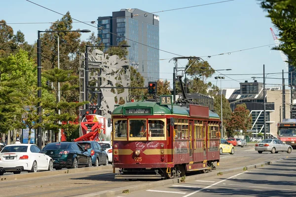 墨尔本市圈有轨电车 — 图库照片