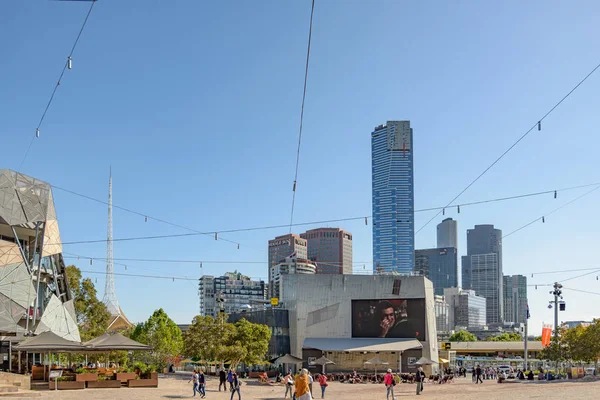 Federation Square em Melbourne — Fotografia de Stock