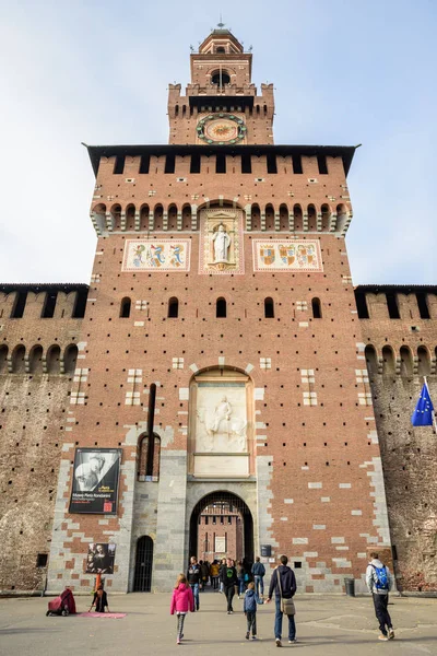 Castelo de Sforza em Milão — Fotografia de Stock