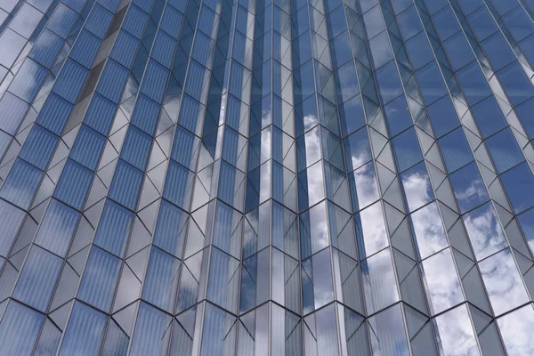 Fassade Eines Modernen Gebäudes Mit Glasfassade Los Angeles Usa — Stockfoto