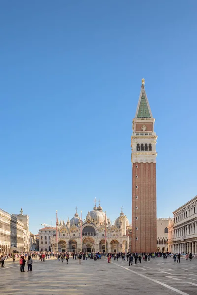 Веница Италия Октября 2017 Campanile San Marco Piazza San Marco — стоковое фото