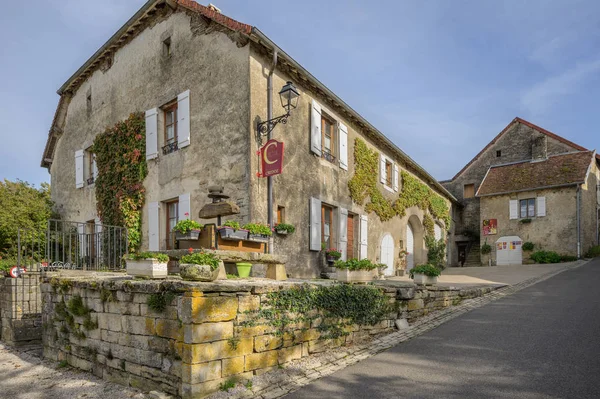 Chateau Chalon Francja Października 2019 Typowy Producent Wina Budowlanego Miejscowości — Zdjęcie stockowe