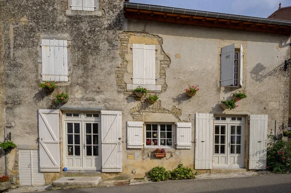 Maison Vignerons Typique Dans Village Viticole Château Chalon Dans Département — Photo