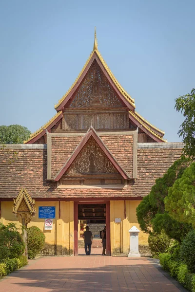 Entrada Wat Sisaket Vientiane Laos Sudeste Asiático —  Fotos de Stock