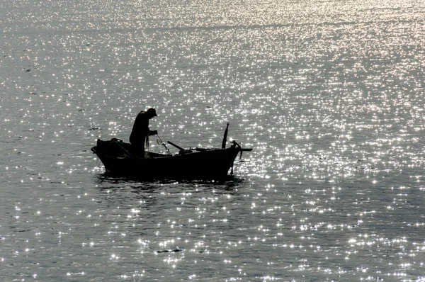 Nachtfischen — Stockfoto