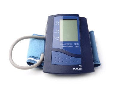 Otomatik tonometer beyaz izole