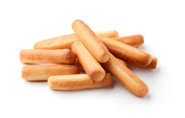 Bread sticks isolated on white — Stock Photo, Image