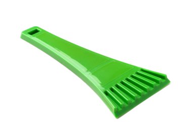 buz kazıyıcı üzerinde beyaz izole