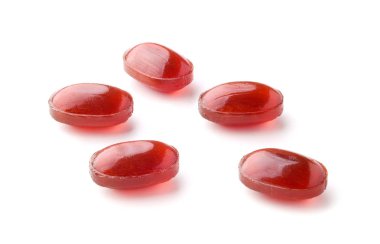 Çilek şeker beyaz izole