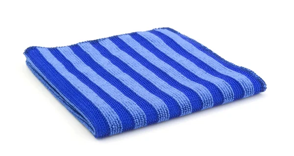 Μπλε πετσέτα για το πλύσιμο των σκευών που απομονώνονται — Φωτογραφία Αρχείου