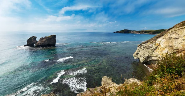 The bay on the peninsula named Krabbe on the Sea of Japan.