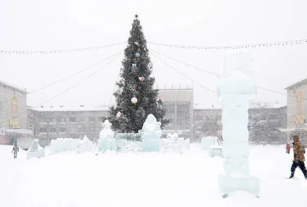 ハバロフスク地方、都市のコムソモリスク-アムール新しいクリスマス — ストック写真