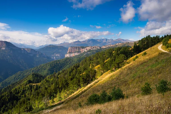 Kaukasiska Bergen Regionen Adygea Krasnodar Söder Ryssland Vackra Kullar Kaukasus — Stockfoto