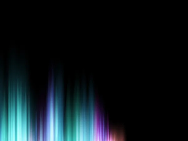 Αφηρημένο διανυσματικό γυαλιστερό φόντο με λάμψη πολύχρωμο ηχητικό κύμα. Aurora — Διανυσματικό Αρχείο