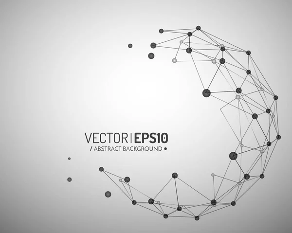 Antecedentes vectoriales geométricos para presentación empresarial o científica. Concepto de conexión — Vector de stock