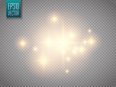 Parlama ışık efekti. Vektör Noel flash kavramı.