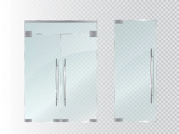 Cam kapı üzerinde şeffaf arka plan izole. Vektör