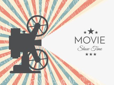 Sinema arka plan veya afiş. Film afiş bilet şablonu