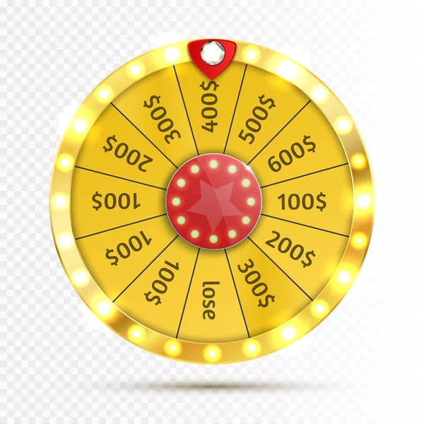 Roue colorée de la chance ou de la fortune infographie. Vecteur — Image vectorielle