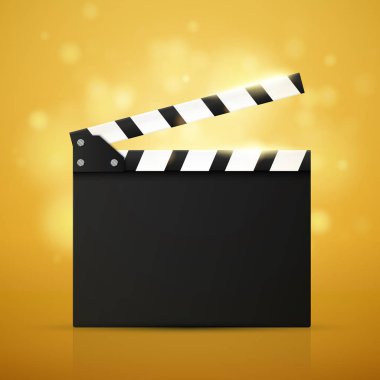Sinema el ilanı veya Poster. Vektör çizim. Film Festivali şablonu