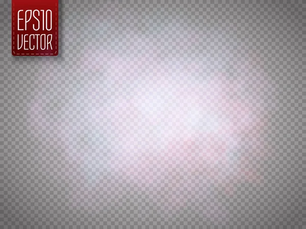 Renkli sis veya duman izole, şeffaf özel efekt. Vektör çizim