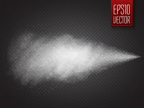 Spray vector effect geïsoleerd op transparante achtergrond. — Stockvector