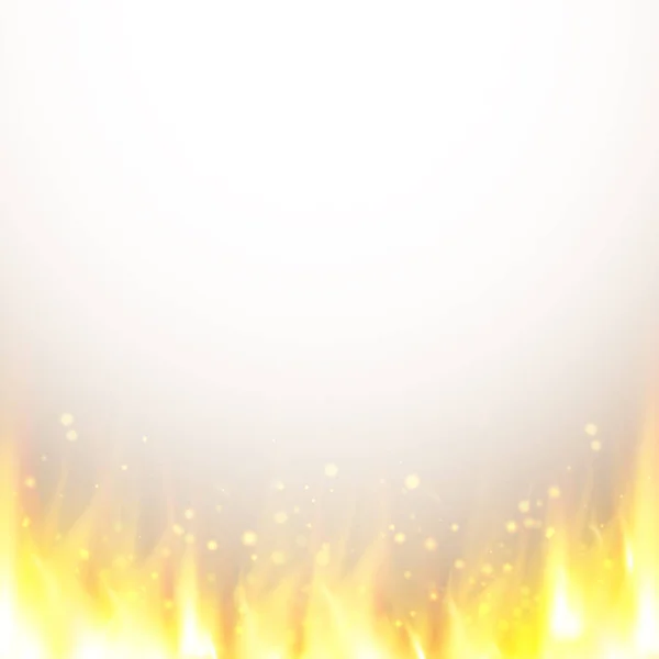 Abstract vector achtergrond met realistische brand vlammen ingang. Achtergrond van de hel — Stockvector