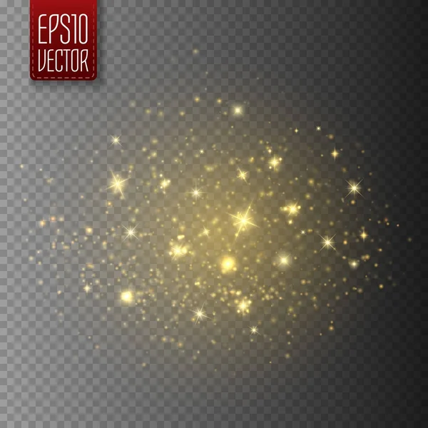 Efecto de luz brillante. Vector Navidad flash concepto . — Vector de stock