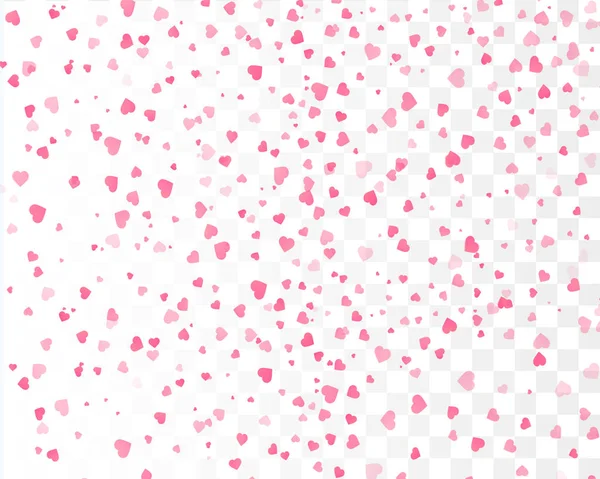 Corazones confeti aislado. Plantilla vectorial Valentines . — Vector de stock