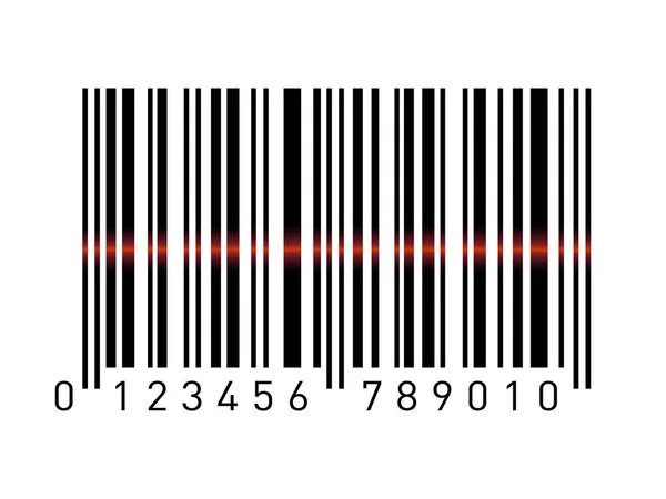 Código de barras aislada sobre fondo transparente. Icono de vector — Archivo Imágenes