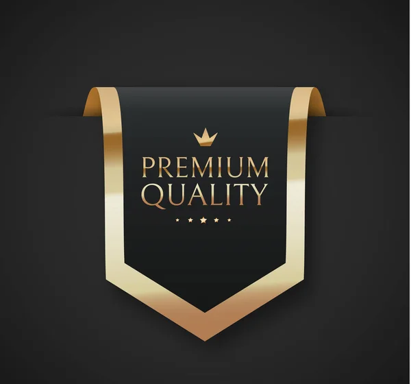 Placas de vector de calidad premium o etiqueta — Archivo Imágenes Vectoriales