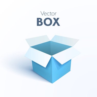 Açık hediye kutusu izole