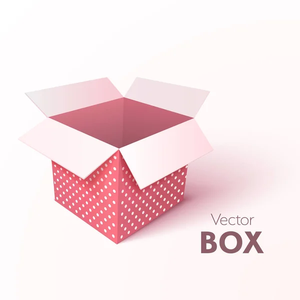 Boîte cadeau ouverte isolée — Image vectorielle