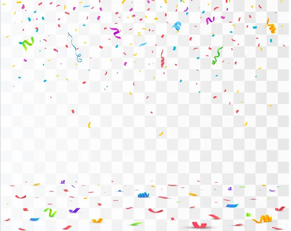 Kleur Confetti geïsoleerd op witte achtergrond. Vector — Stockvector