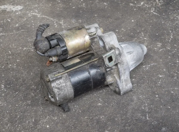 Oude motor starter — Stockfoto